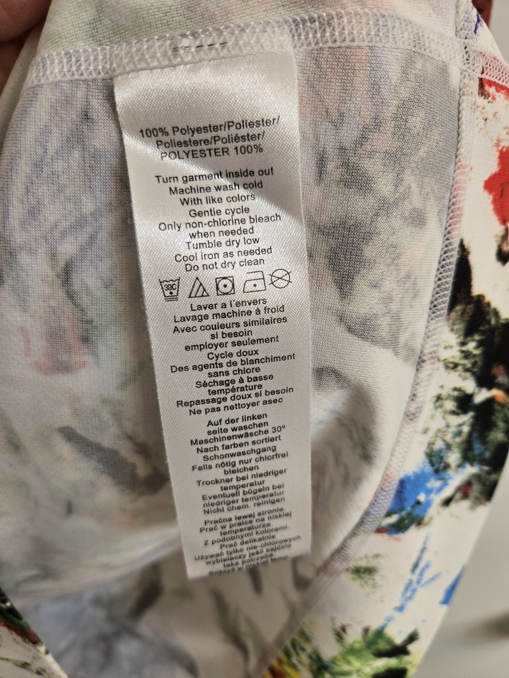 Burton Dryride Base Layer, Women’s L Paint-Splash Long Sleeve Top, Multicolor - Picture 13 of 14